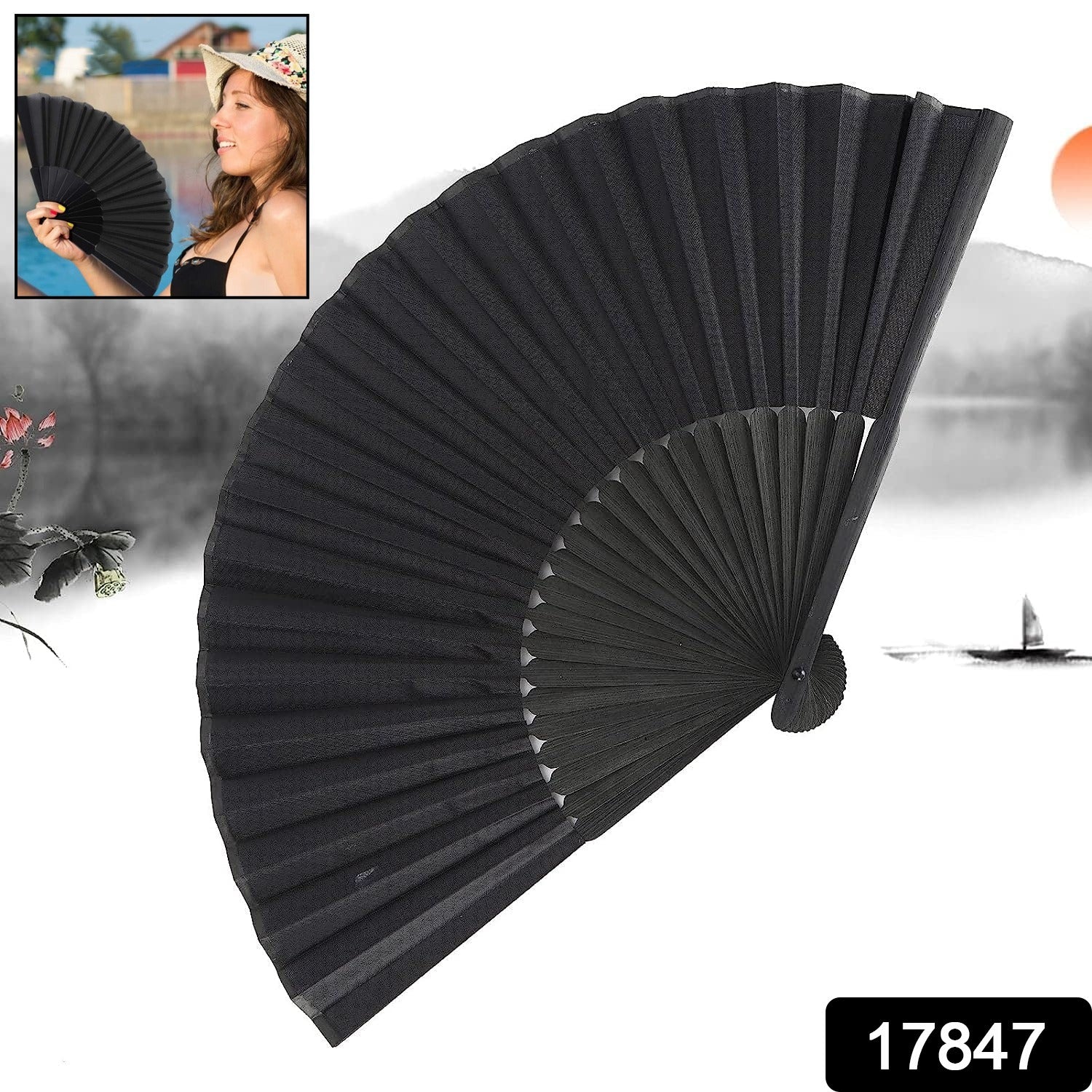 Folding Handheld Pretty Hand Fan Wedding Party Accessory Pocket Sized Fan For Wedding Gift, Party Favors, DIY Decoration, Summer Holidays (1 Pc) Folding Handheld Pretty Hand Fan Wedding Party Accessory Pocket Sized Fan For Wedding Gift, Party Favors, DIY Decoration, Summer Holidays (1 Pc)